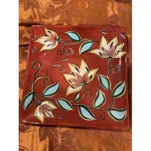 Southern Living Red Decorative Plate